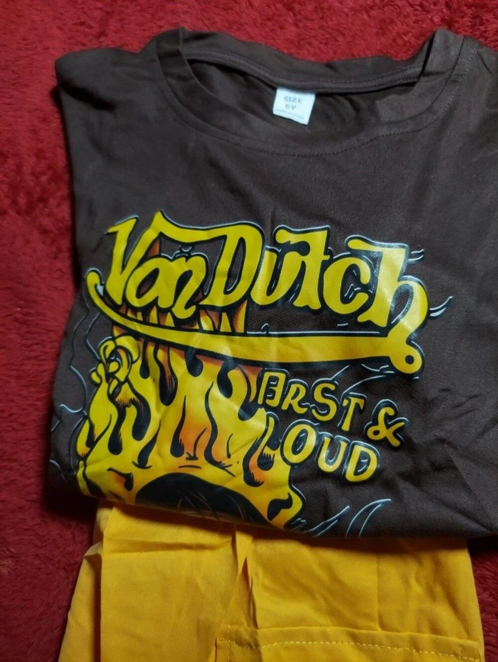 Van Dutch Boys Brown/Gold Short Set 6Y
